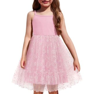 Oudiya Toddler Girls Cami Tulle Tutu Party Dress PaleVioletRed Size 2T 3T