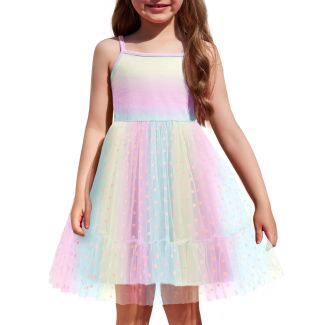 Oudiya Toddler Girls Cami Tulle Tutu Party Dress MediumPurple Size 2T 3T