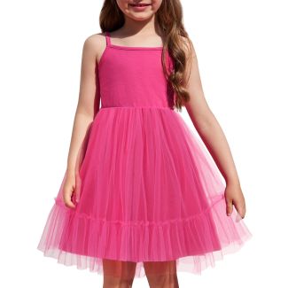 Oudiya Toddler Girls Cami Tulle Tutu Party Dress HotPink Size 2T 3T