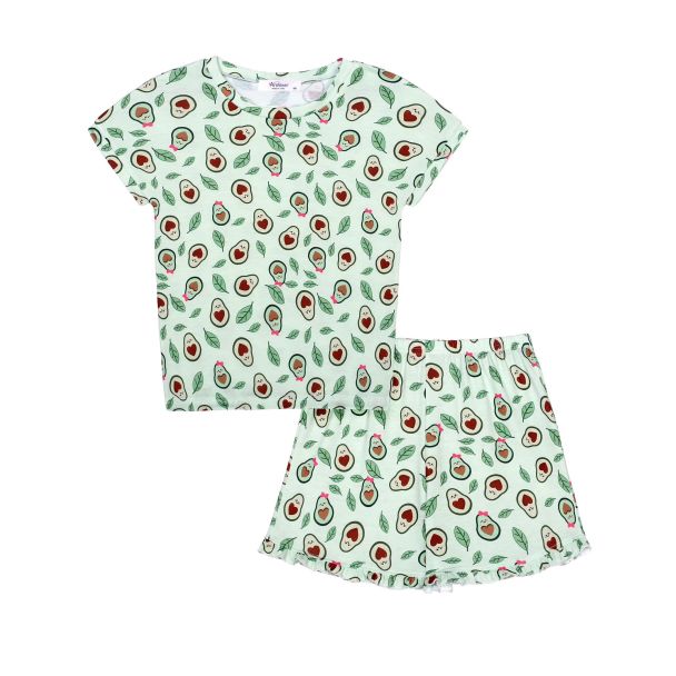 Oudiya Girls Two Piece Tie Dye Pajama Set