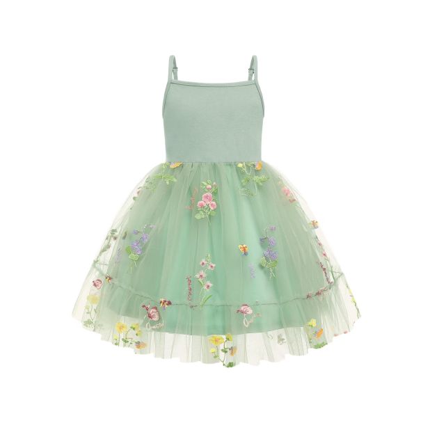 Oudiya Toddler Girls Cami Tulle Tutu Party Dress
